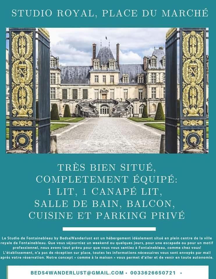 Studio Royal By Beds4Wanderlust - Place Du Marche Avec Parking Prive Fontainebleau Oda fotoğraf